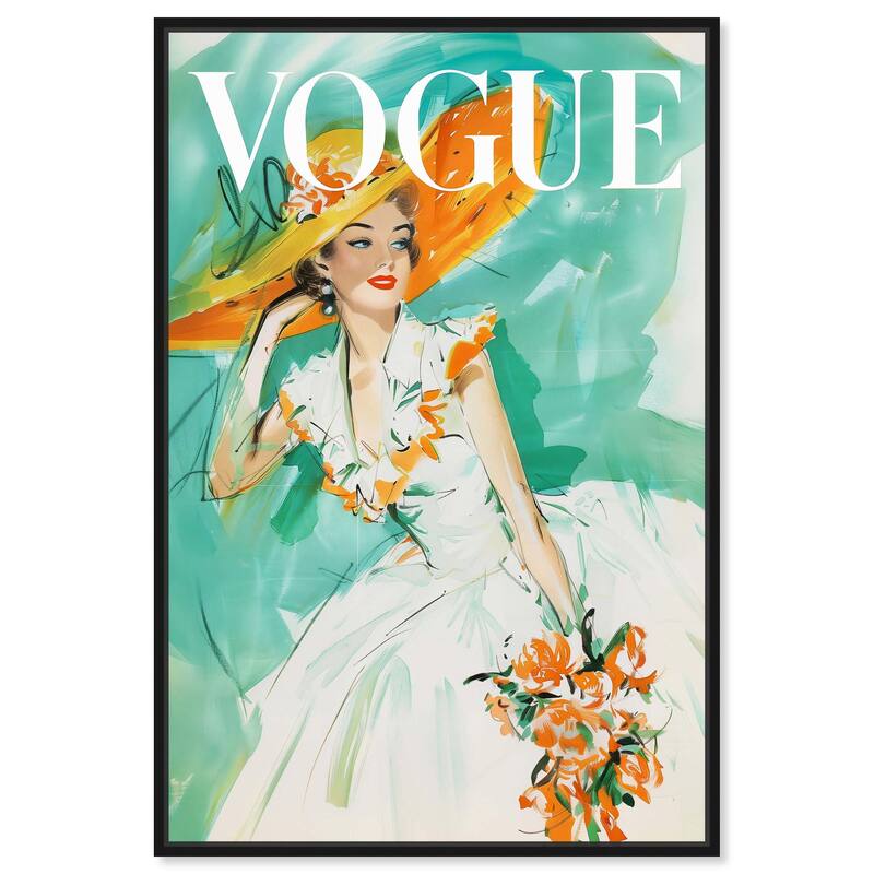In the Summer Breeze Cover Canvas by Art Remedy - Black - 24" x 36"