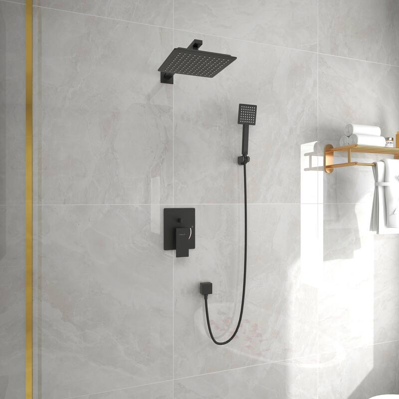 Square top spray 2.5 GPM High Pressure Shower System