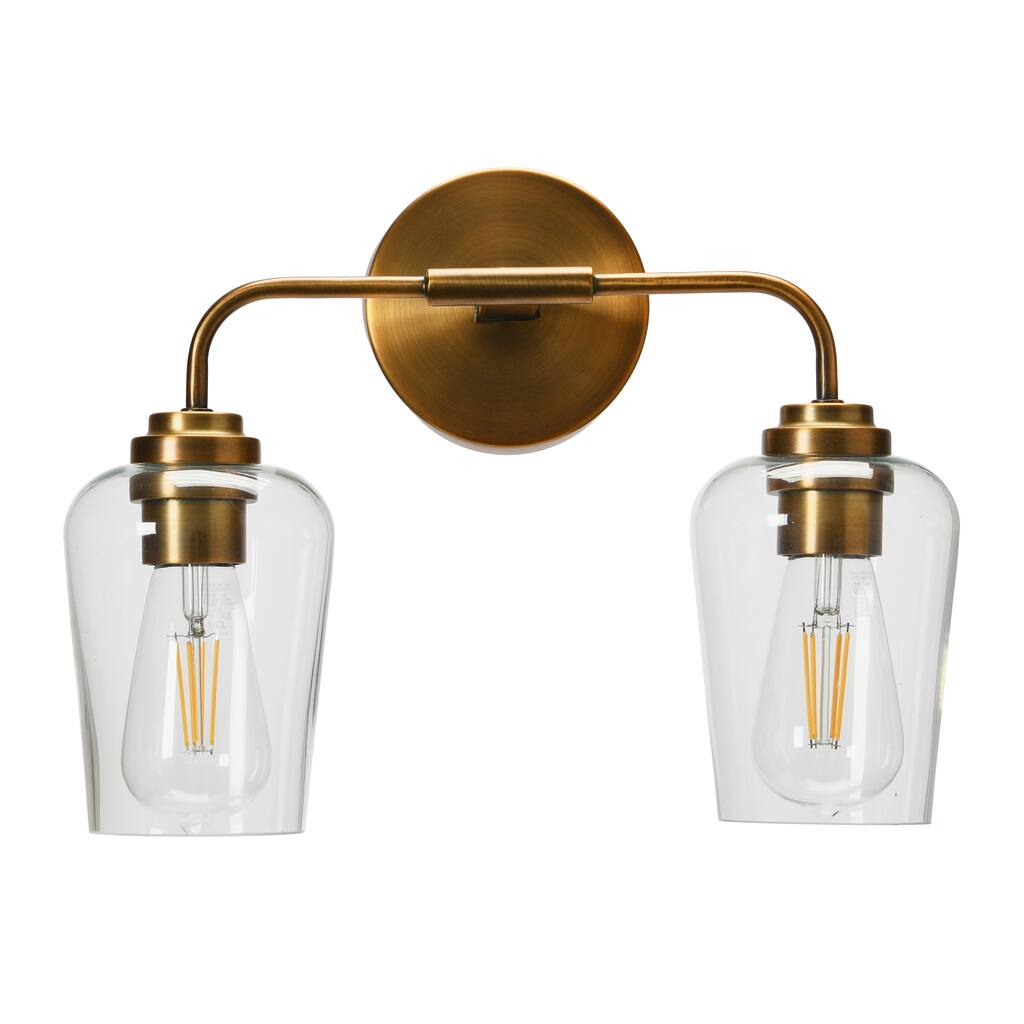 Robert Stevenson Lighting Holden - Metal and Glass Vanity Light