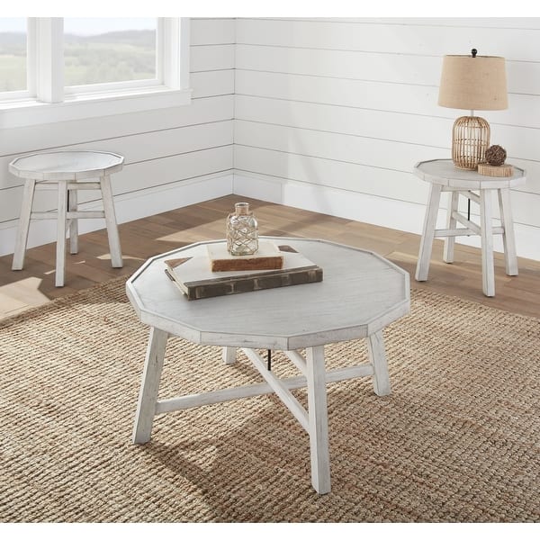 slide 2 of 7, The Gray Barn Pembroke Alabaster 3-piece Table Set