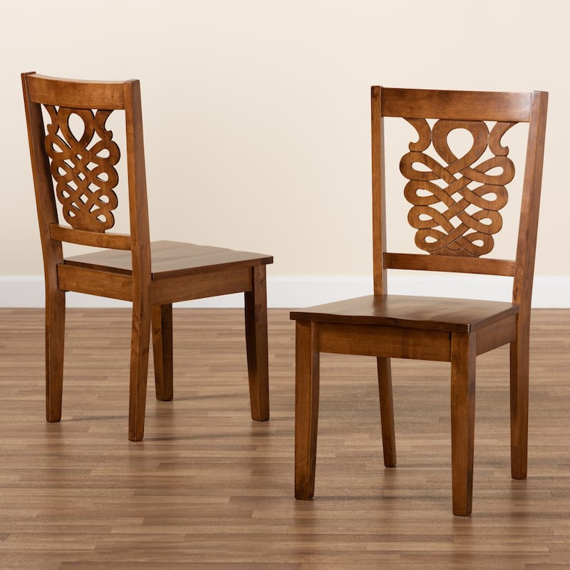Gervais Modern and Contemporary Transitional 2-Piece Dining Chair Set
