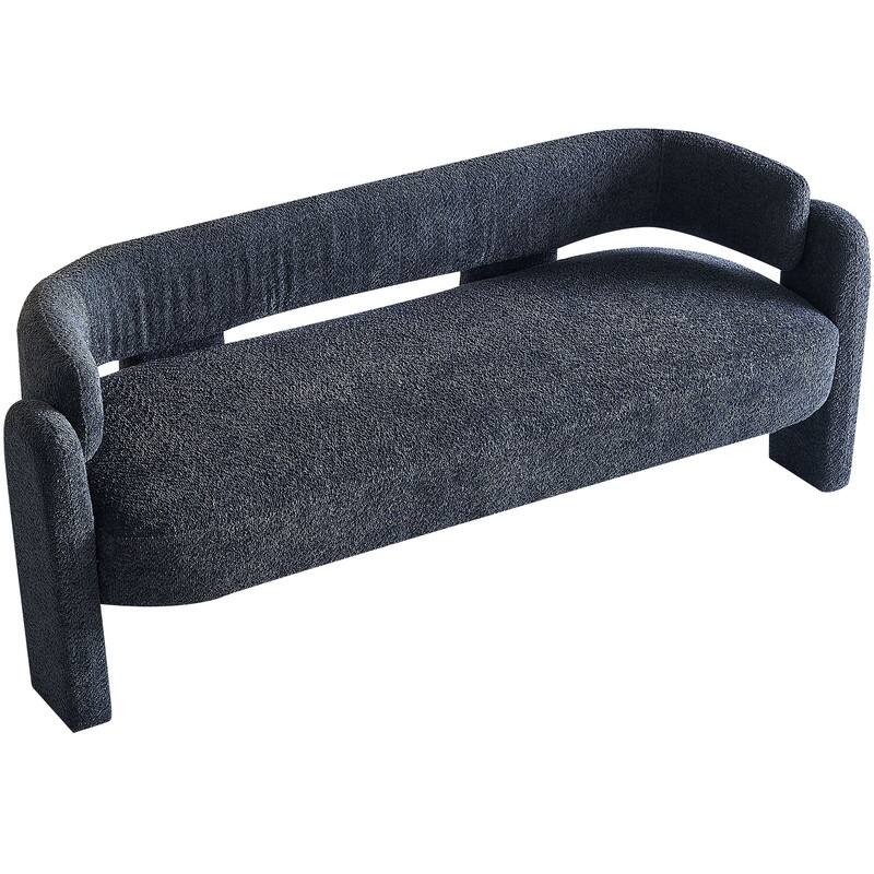 75" W Boucle Upholstery Modern Loveseat Sofa for Living Room