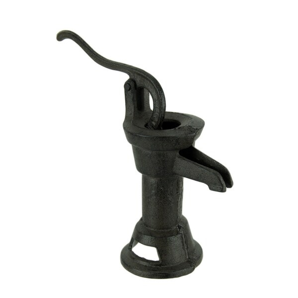 Vintage Style Distressed Finish Decorative Non Functional Brown Water Pump - 9 X 10 X 3.5 inches
