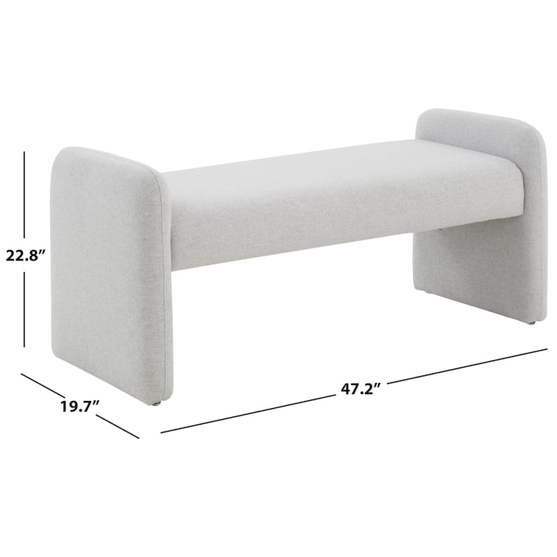 SAFAVIEH Couture Gulhayo Chiclet Upholstered Bench - 47Wx20Dx23H