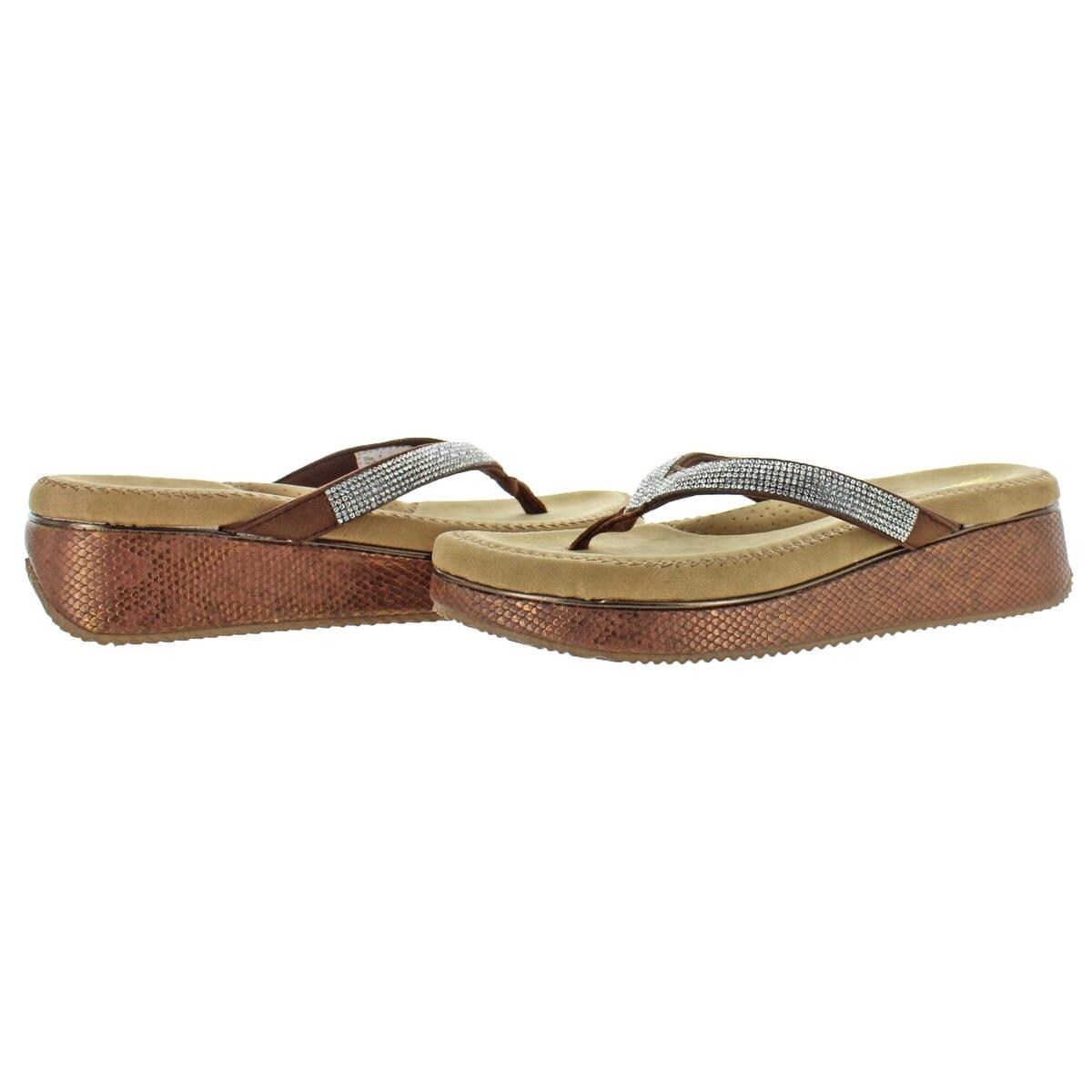 volatile flip flops with rhinestones