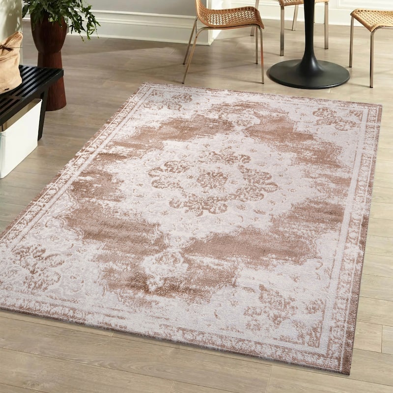 JONATHAN Y Rosalia Ornate Medallion Modern Area Rug