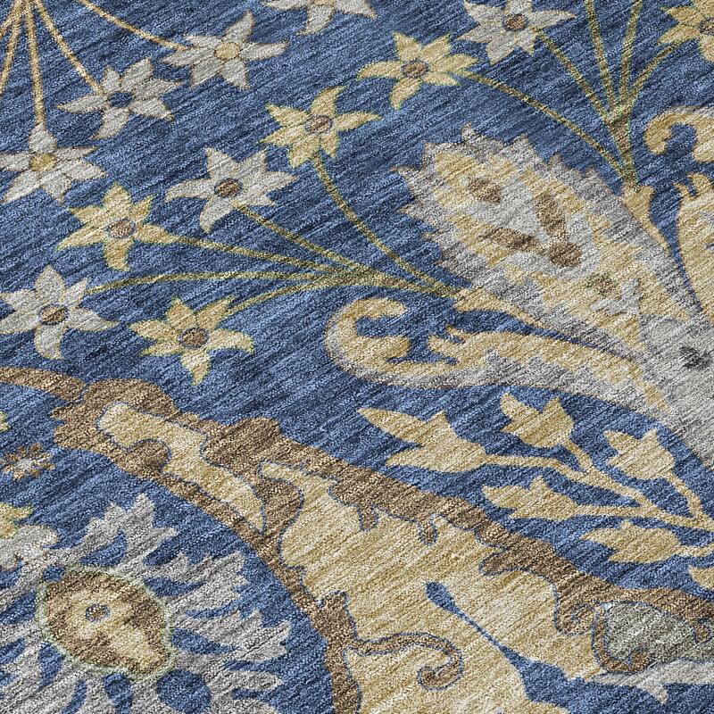 HomeRoots Floral Transitional Rectangle Outdoor Rug