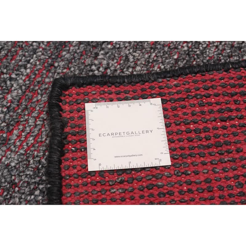 ECARPETGALLERY Hand-knotted Loreto Dark Grey Silk Rug - 9'8 x 14'8