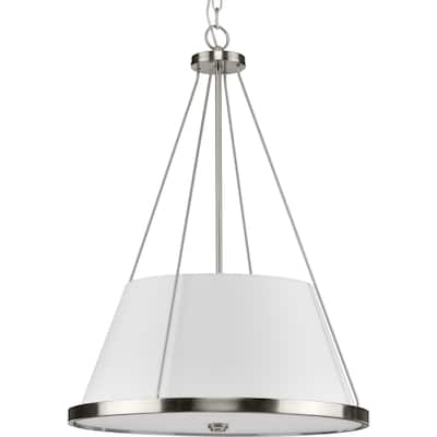 Progress Lighting P500357 Saffert 3 Light 22" Wide Pendant with Linen