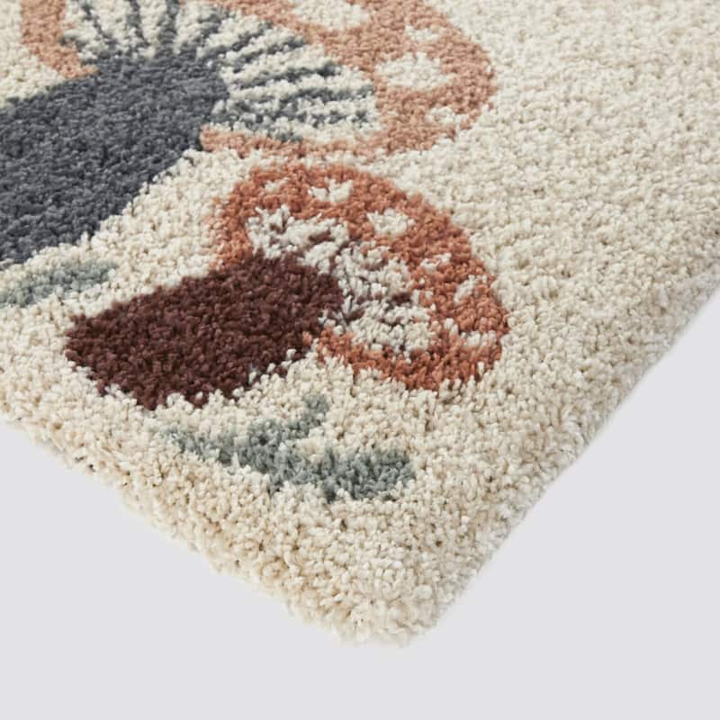 Mod-Tod Mushroom Kids Nature Shag Area Rug