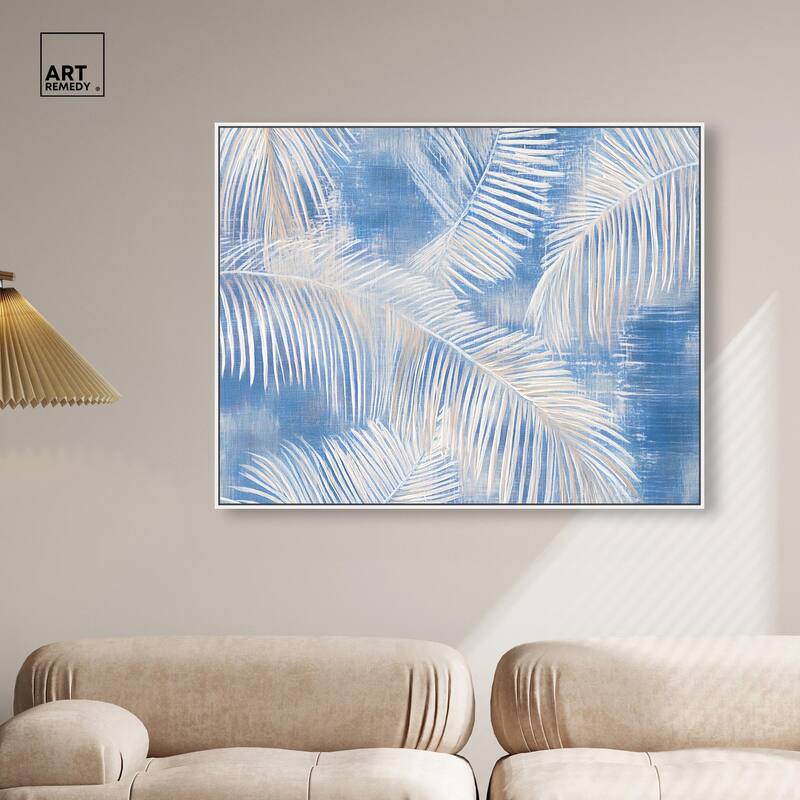 Sky Palm Silhouettes Canvas by Art Remedy