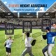 preview thumbnail 11 of 12, 9 Hole Baseball Net, Softball Baseball Training Equipment for Hitting Pitching Practice, Height Adjustable Trainer Aid