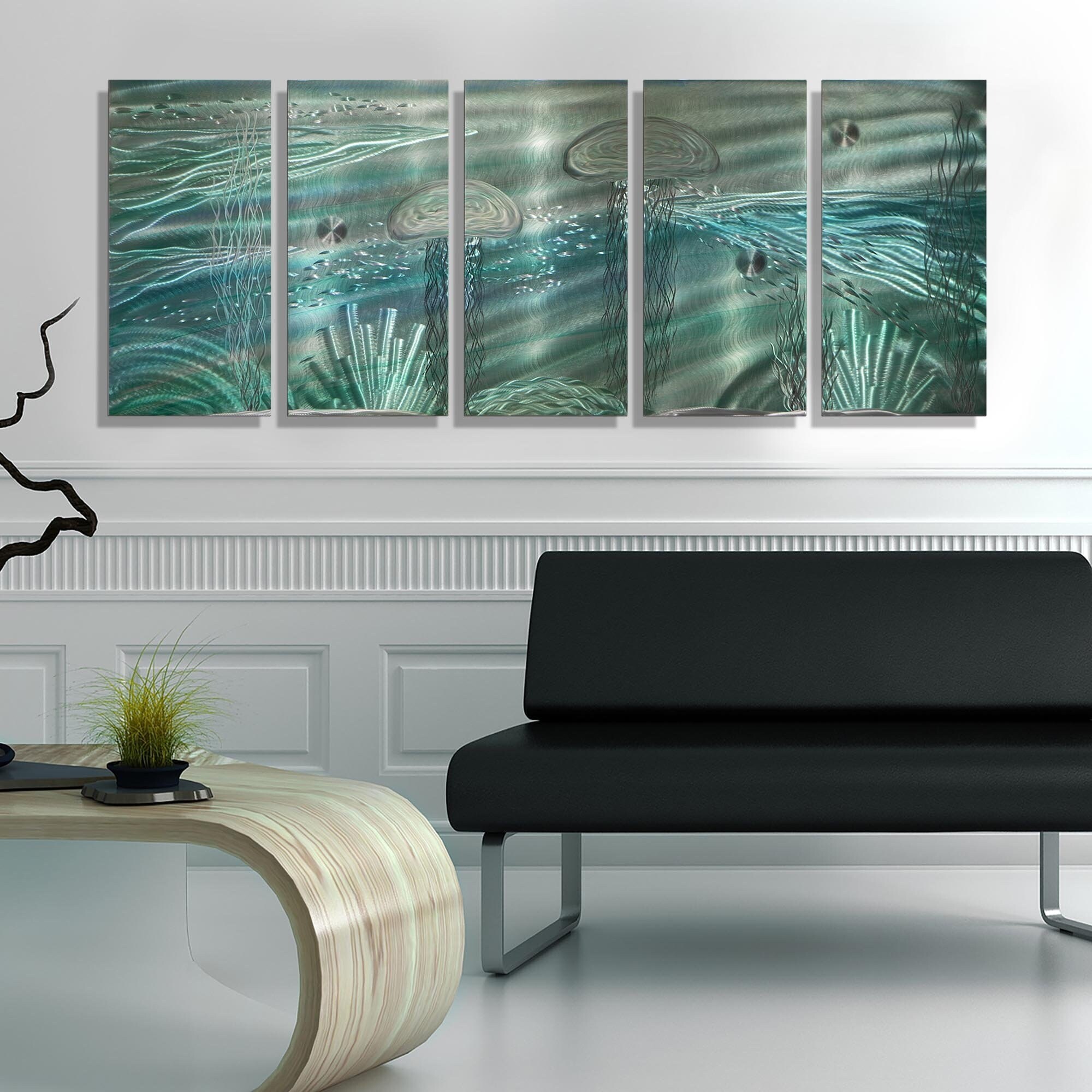 Shop Statements2000 Tropical Metal Wall Art Beach Ocean Jellyfish