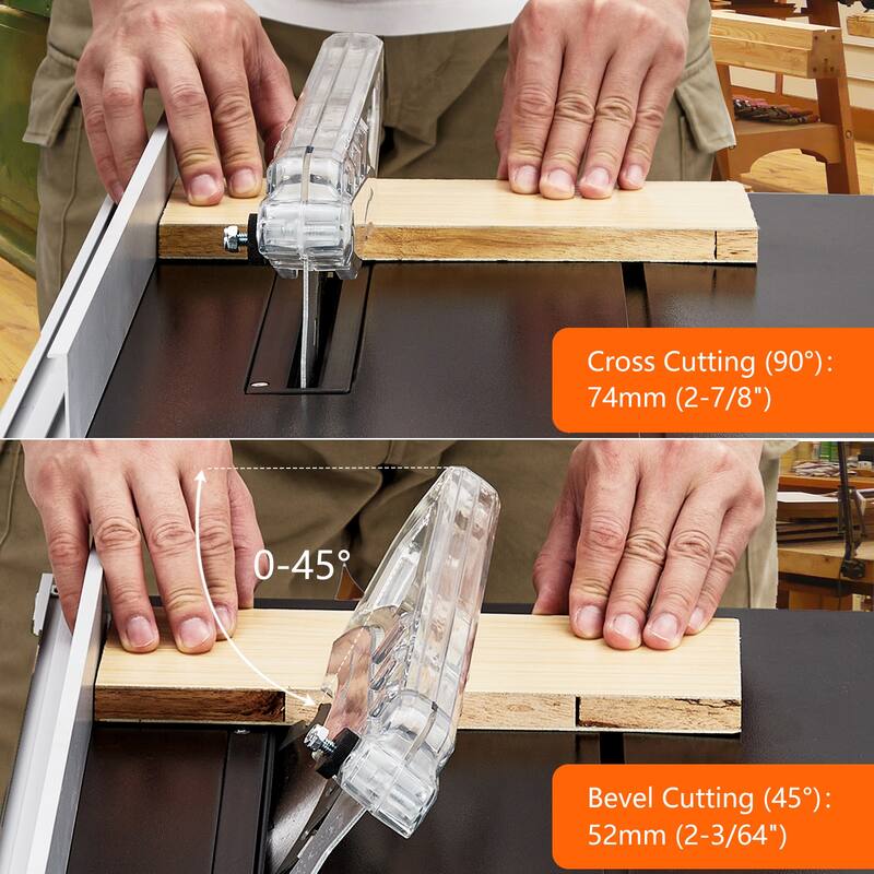 Table Saw for Jobsite 8-inch,Portable Table Saw Kit, with Sliding Miter Gauge - Grey