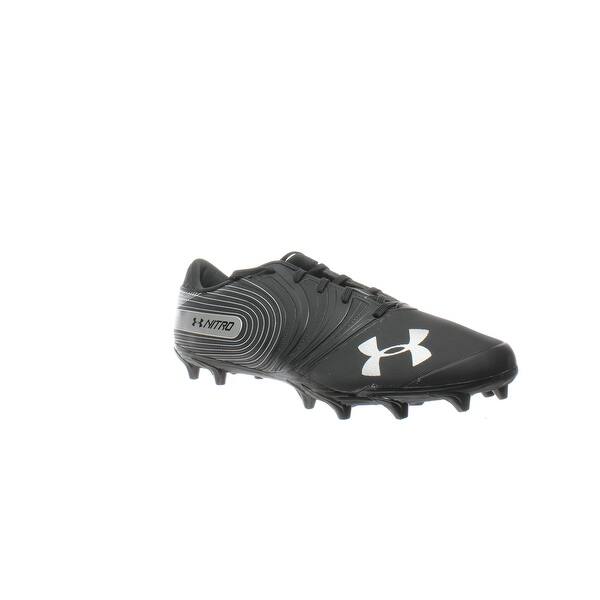 Shop Under Armour Mens Nitro Low Mc Black White Football Cleats