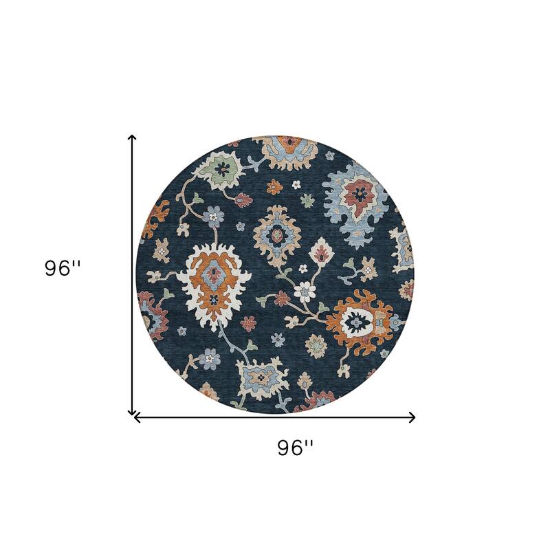 HomeRoots Floral Traditional Rectangle Outdoor Rug