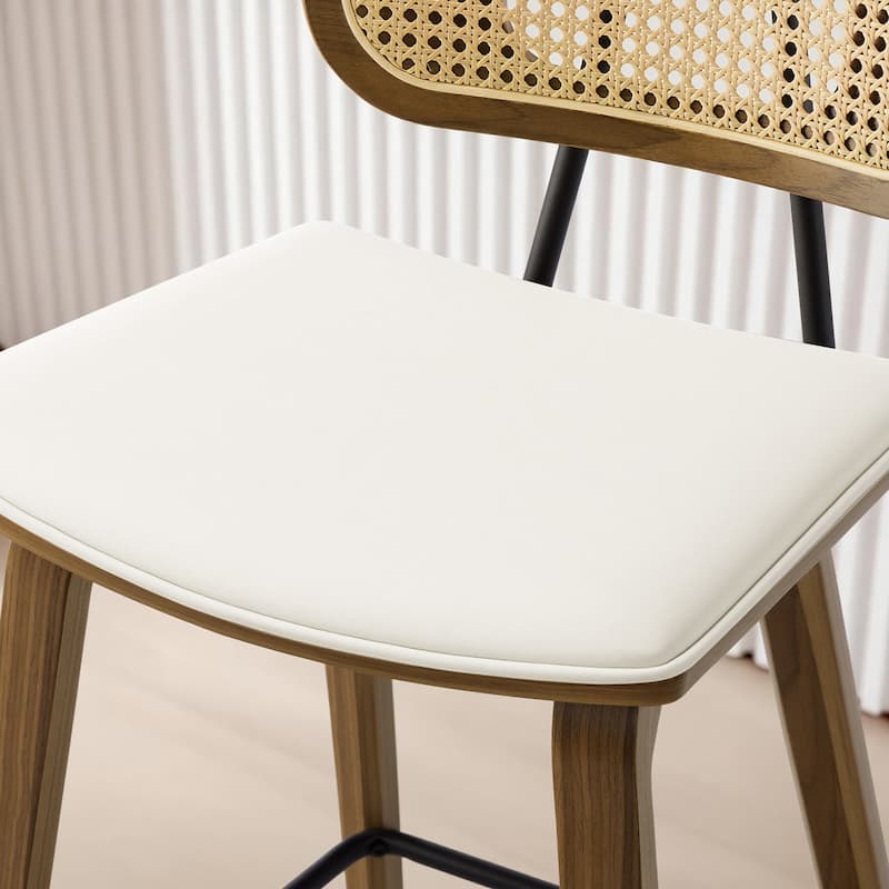 26-Inch Upholstered Counter/ Bar Stools Set of 2 or 3 - 35.1"H x 17.7"W x 19.5"D