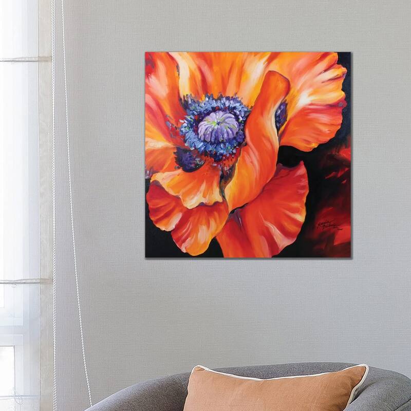 iCanvas "Heart Of A Red Poppy" by Marcia Baldwin Canvas Print - 26x26x1.5