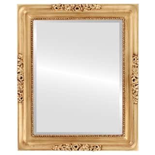 Versailles Framed Rectangle Mirror in Antique Gold Leaf