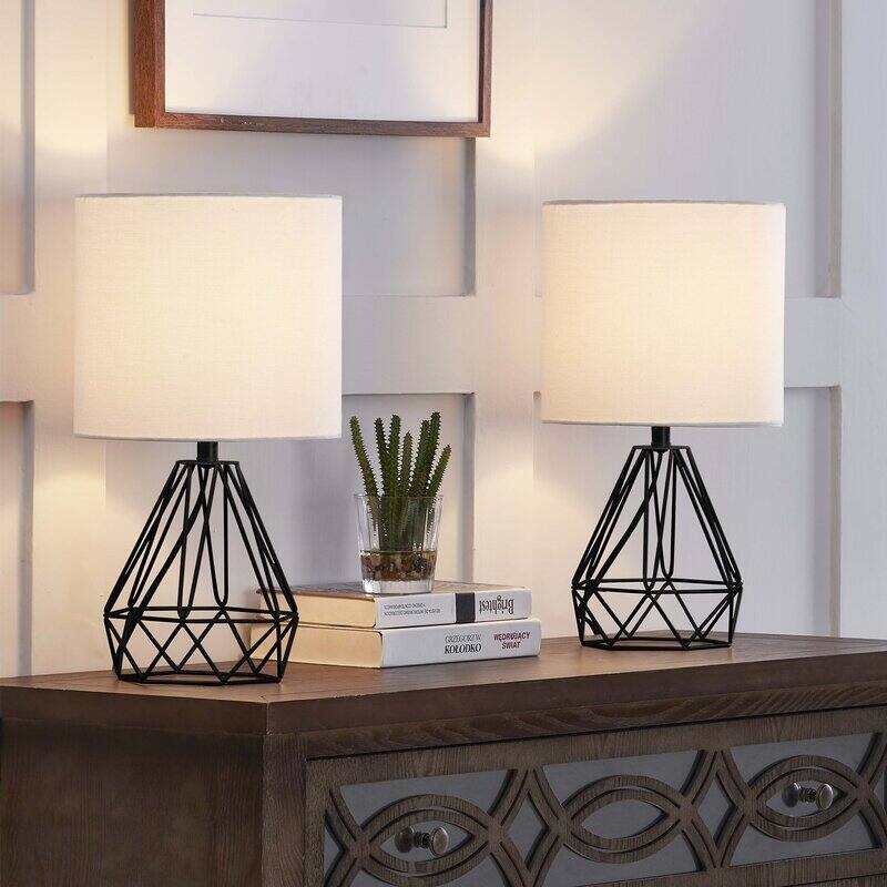 20.5" Bedside Table Lamp Set (Set of 2)
