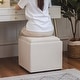 preview thumbnail 7 of 25, Adeco Storage Ottoman With Tray