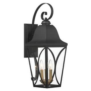 The Great Outdoors 73353 Cardigan 3 Light 24" Tall Outdoor Wall Sconce