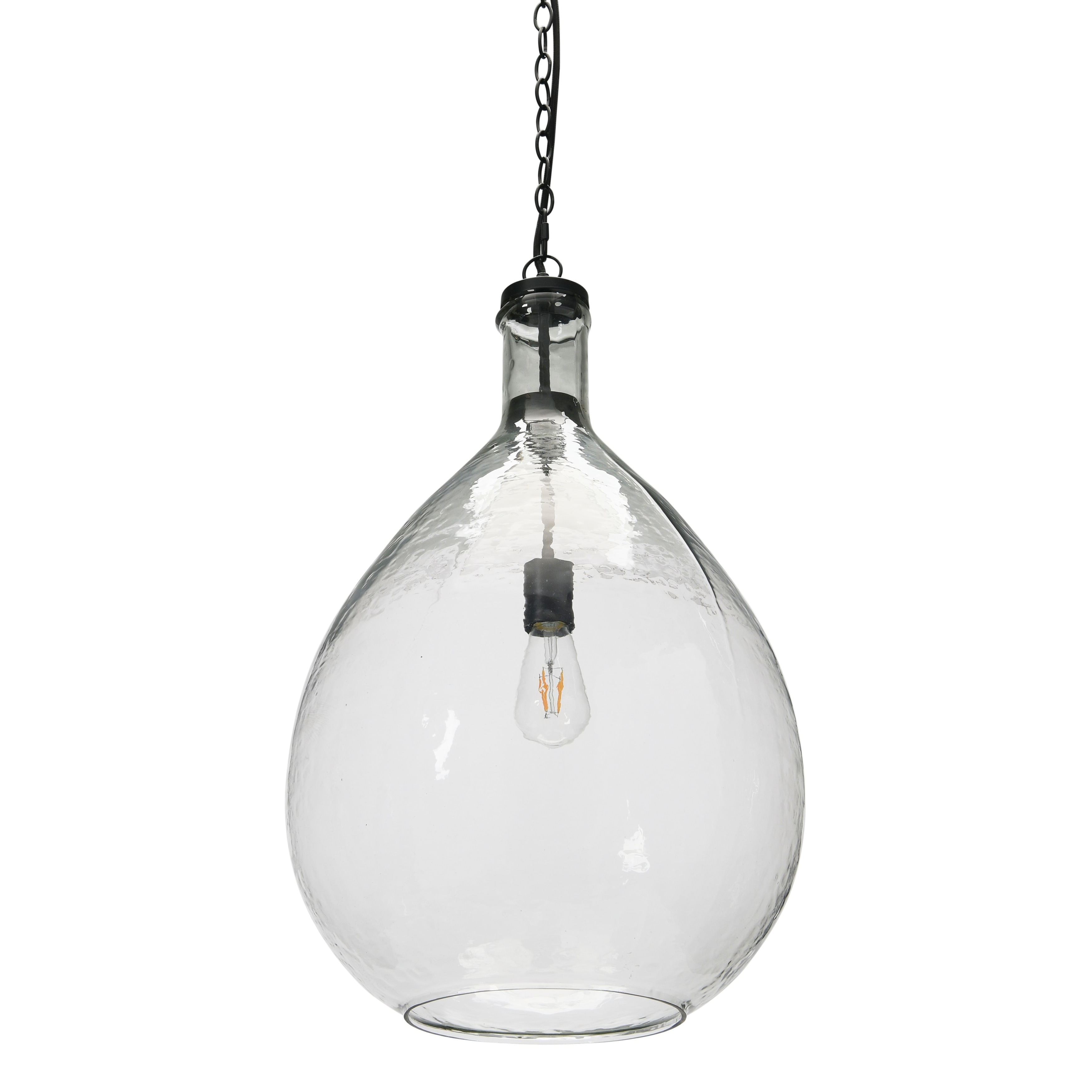 Oversized shop glass pendant