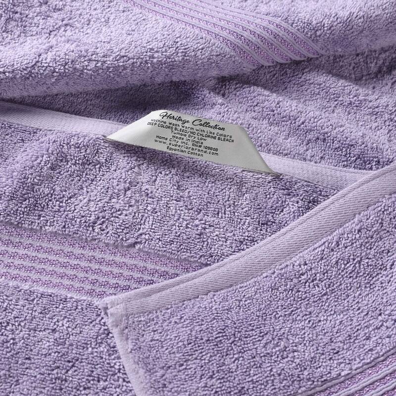 Superior Heritage Egyptian Cotton Absorbent 6-Piece Towel Set