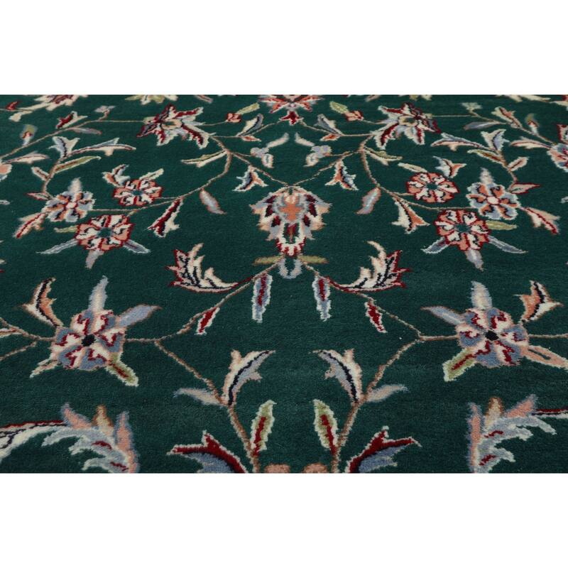 8x10 Hand Knotted Wool Emerald Jahan Old Plush Pile Pande Cameron Rug - 8' x 10'