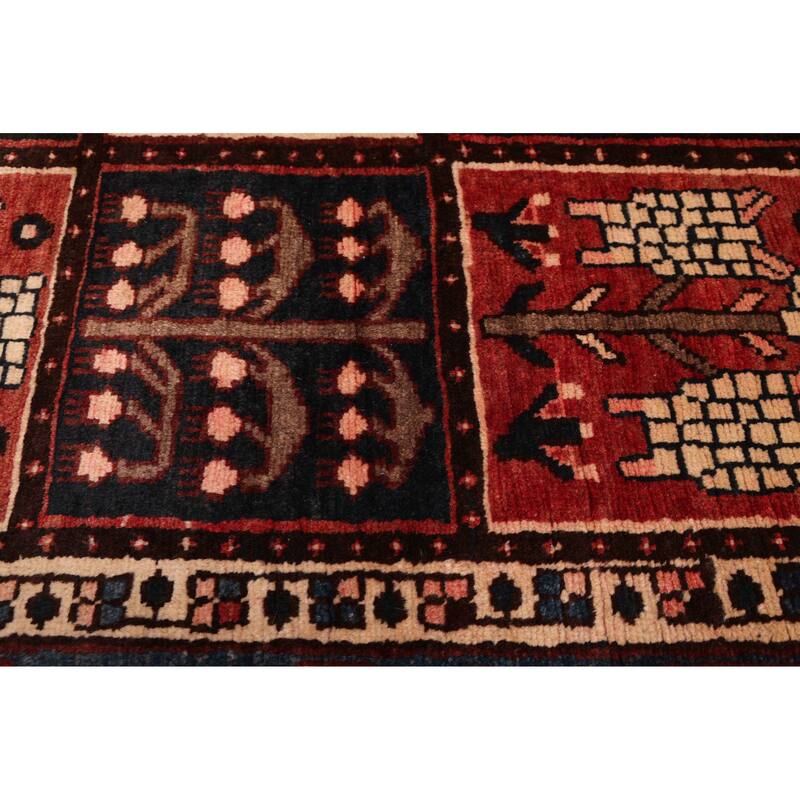 ECARPETGALLERY Hand-knotted Kayseri Vintage Dark Navy, Red Wool Rug - 4'9 x 6'8