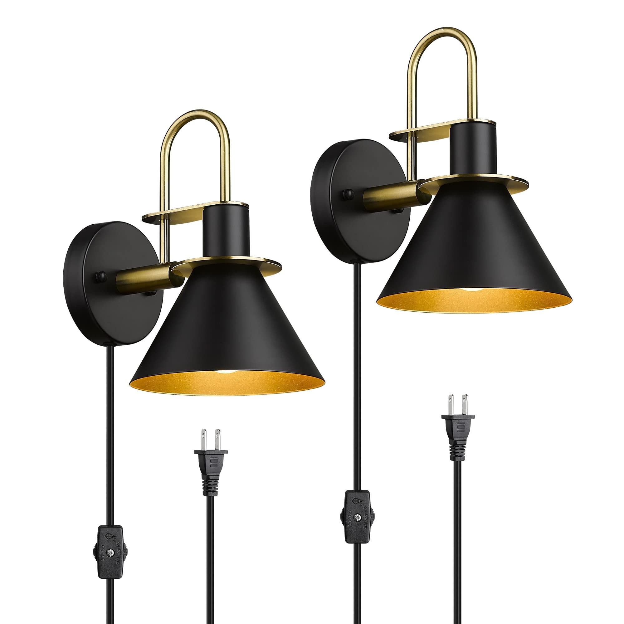 Plug in Wall Lamp Wall Sconce Lighting with Cord Industrial Wall Mounted Light Fixtures On Sale Bed Bath Beyond 36224733
