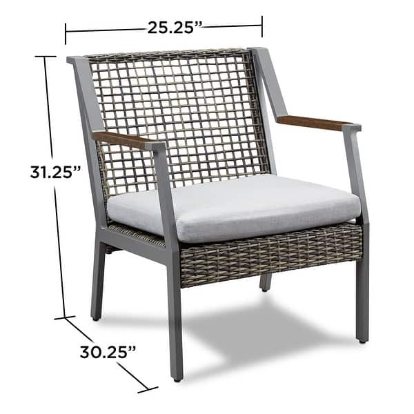 Calvin 25.25" Chair Set of Two Gray by Real Flame