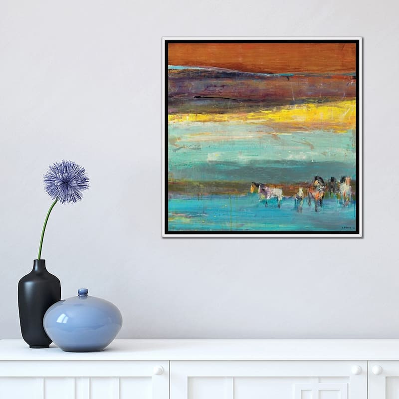 iCanvas "Claire de Lune" by Dominique Samyn Framed Canvas Print