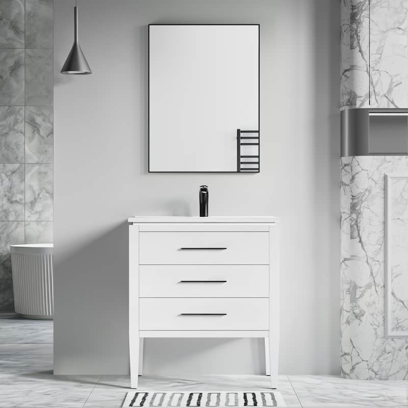 Ayer 30" Single Bathroom Vanity Set - 18D x 30W x 34H