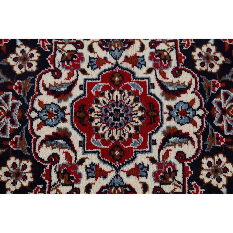 Traditional Mashad Turkish Area Rug Floral Red Machine Made Carpet - 6'3" x 9'6"