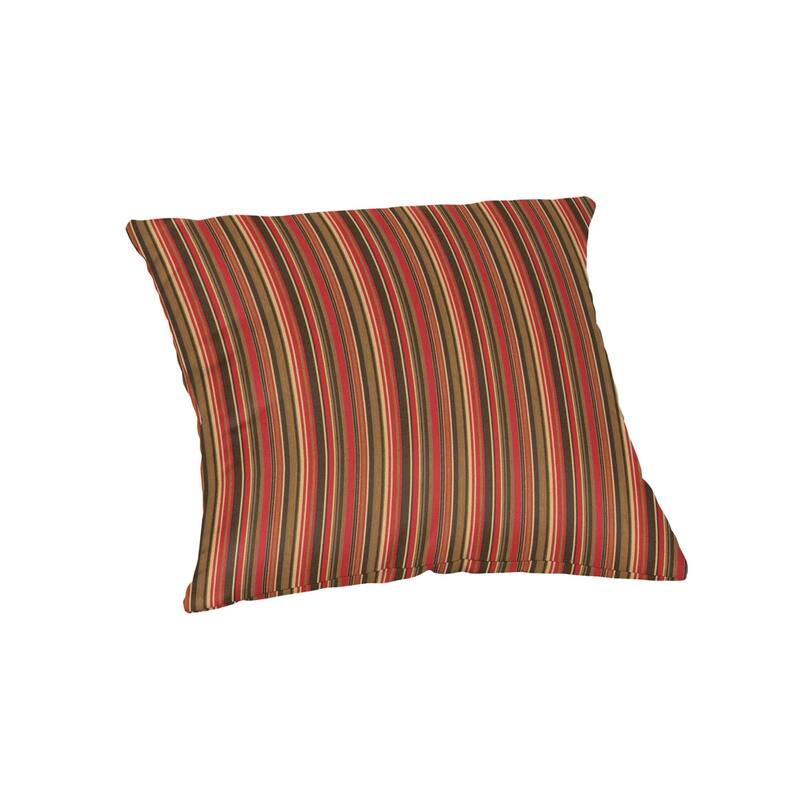 Sunbrella 20 inch Square Stripe Outdoor Throw Pillow