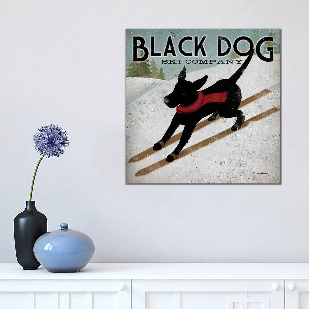 iCanvas "Black Dog Ski Co. II" by Ryan Fowler Canvas Print