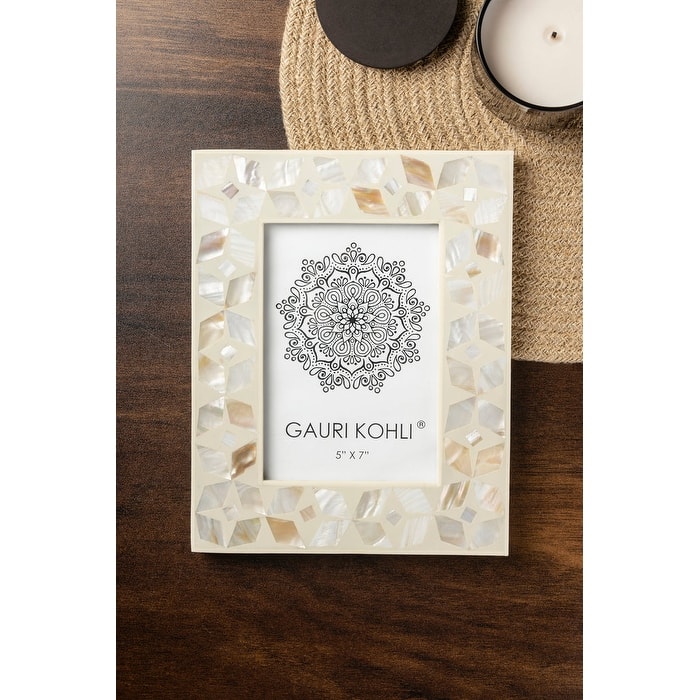 Uday Mother of Pearl Picture Frame - Ivory