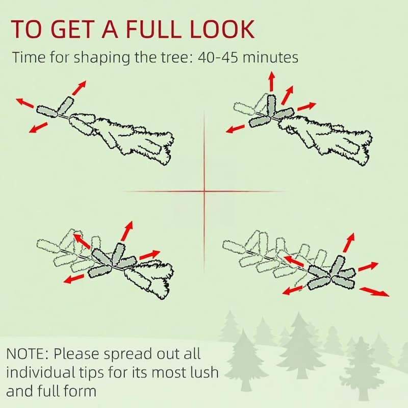 Snow-Flocked Slim Pine Christmas Tree - Realistic Branches - Green