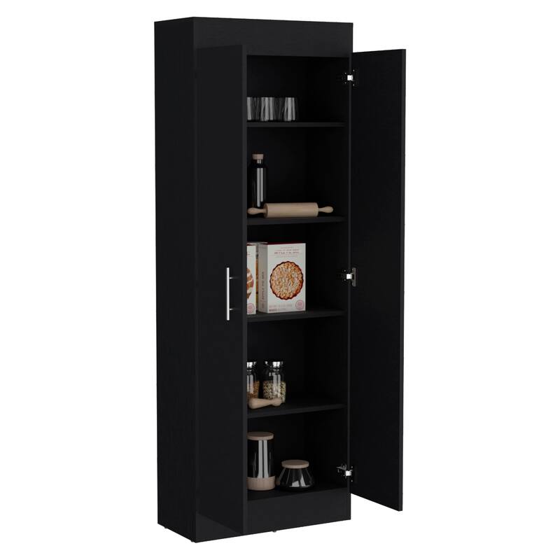 Nepal Pantry Cabinet, Space-Efficient 2-Door Design