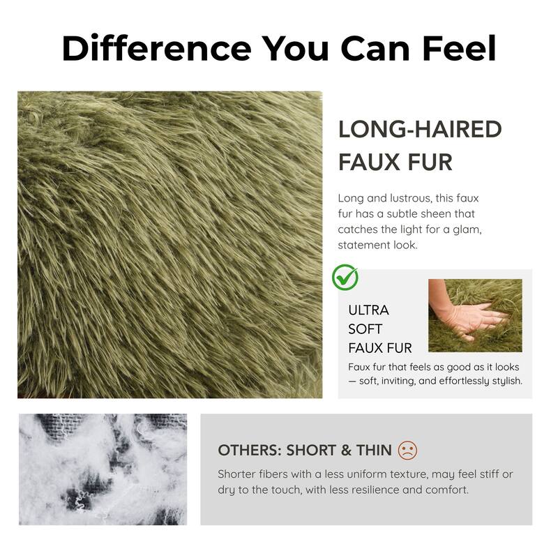 Furniture of America Neyra Modern 28-inch Faux Fur Accent Arm Chair