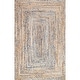 preview thumbnail 2 of 14, Nuloom Eliz Braided Denim and Jute Area Rug