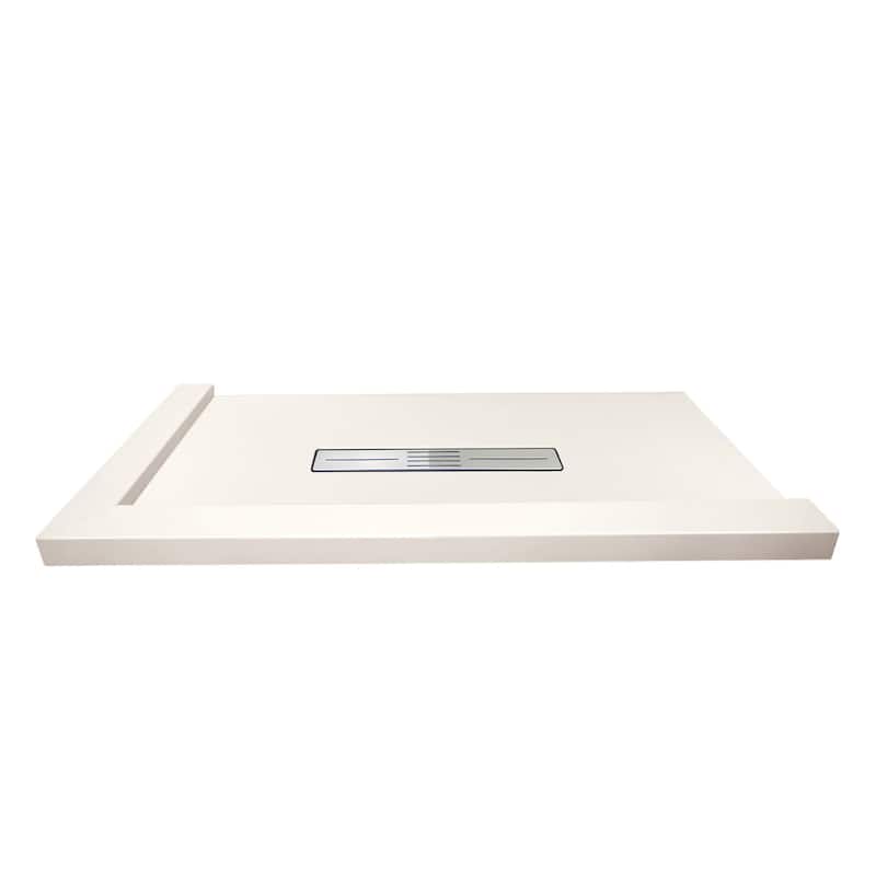 Transolid FZSDT6032C 59-1/8" x 32-1/2" Rectangular Shower Base with - Cameo