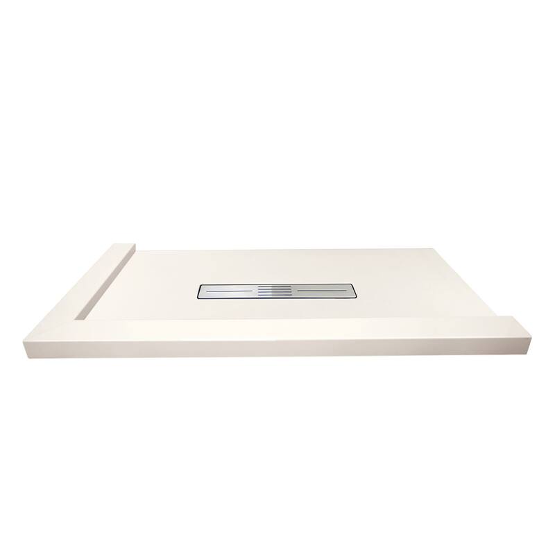 Transolid FZSDT6048C 59-1/8" x 48-1/2" Rectangular Shower Base with - Cameo