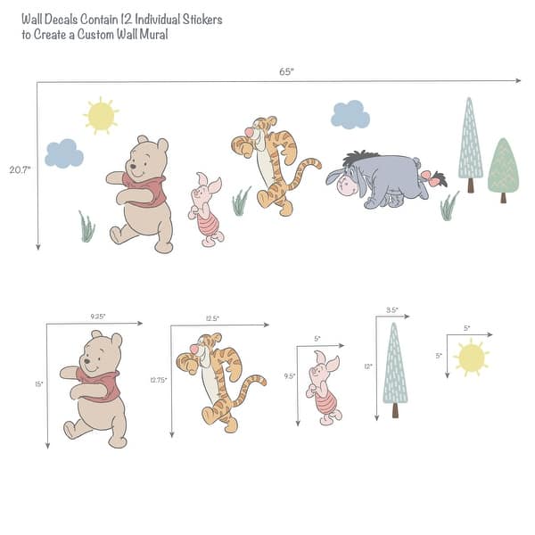 Bedtime Originals Disney Baby Winnie the Pooh & Friends Wall Decals/Stickers