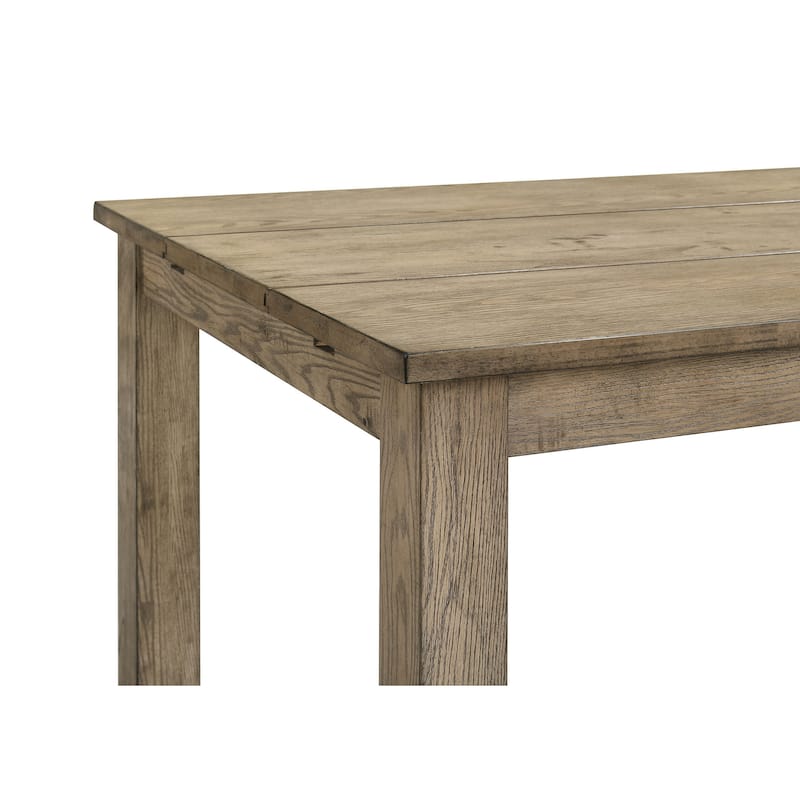 Cardova 87-inch Solid Wood Extension Dining Table Vineyard Oak - 63" x 39.25" x 30"