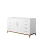 Option White, Satin Bronze Trim, No Top