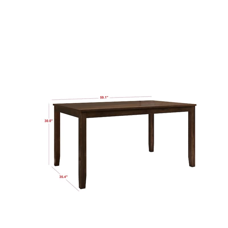 Clayfell Ouray 6-Piece Dining Set, Brown/Black