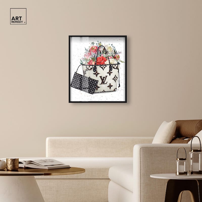Floral Summer Bag Shadowbox by Art Remedy