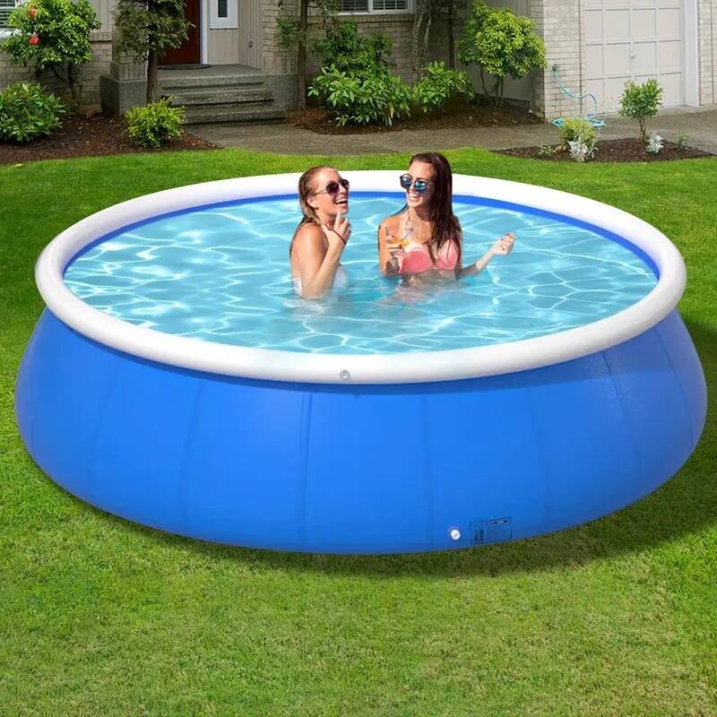 Anmytek Inflatable Above Ground Swimming Pool Portable Outdoor Family Summer Fun - Blue